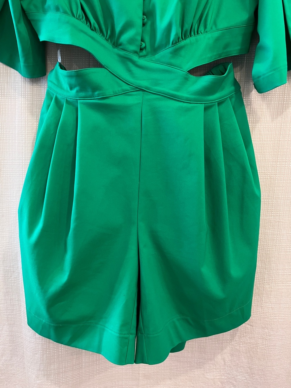 Make Offer! J. Brooks Larina Open Back Romper Resortwear Summer Flirty Fit - Picture 8 of 16